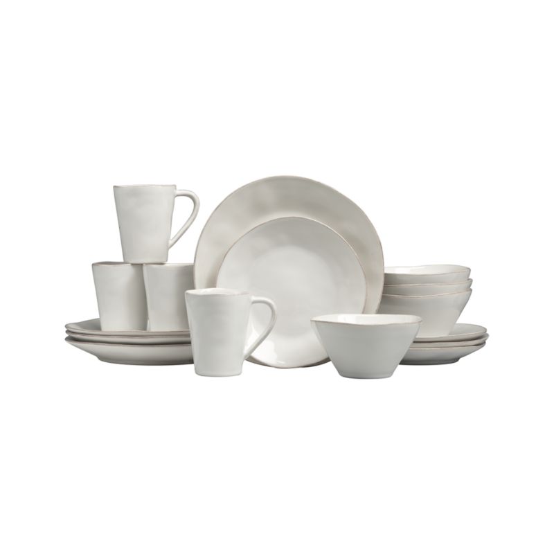 Marin White 16-Piece Dinnerware Set