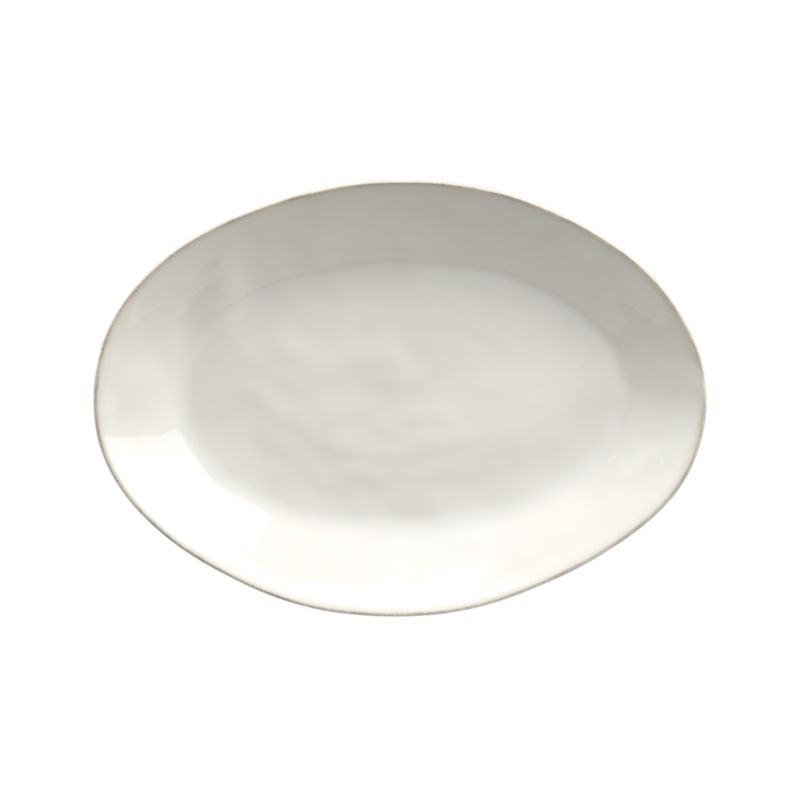 Marin White Small 15.75"x11.25" Oval Platter
