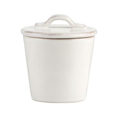 Marin White Sugar Bowl with Lid