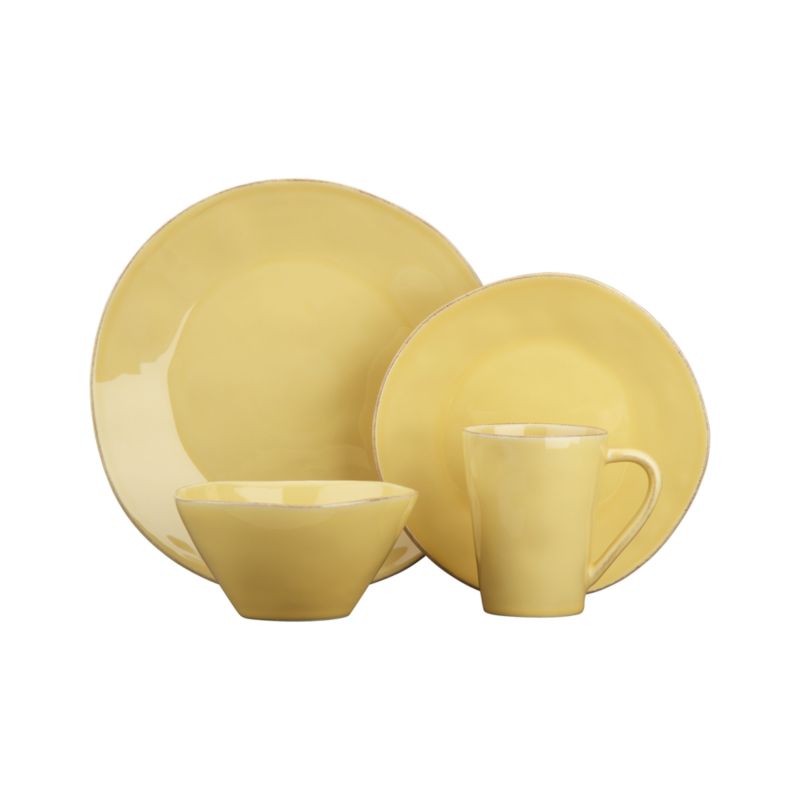 Marin Yellow 4-Piece Place Setting