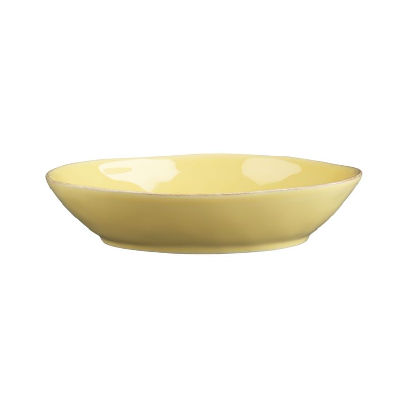 Marin Yellow Pasta-Low Bowl. 9.25"dia.x2"H