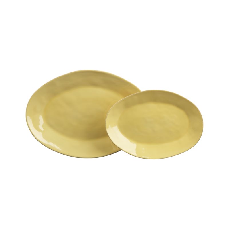 Marin Yellow 15.75"-20" Oval Platters