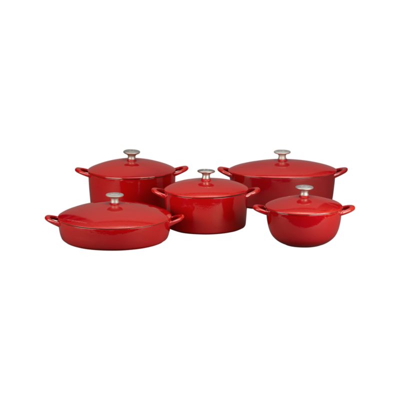 Mario Batali Red Bistro Pan/Dutch Ovens/Soup Pot