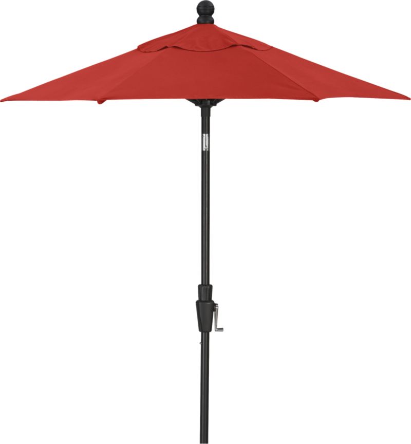 6' Round Sunbrella® Caliente Umbrella with Black Frame