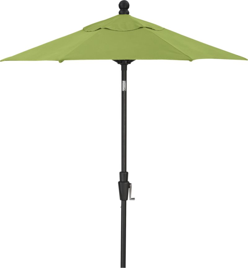 6' Round Sunbrella® Kiwi Umbrella with Black Frame