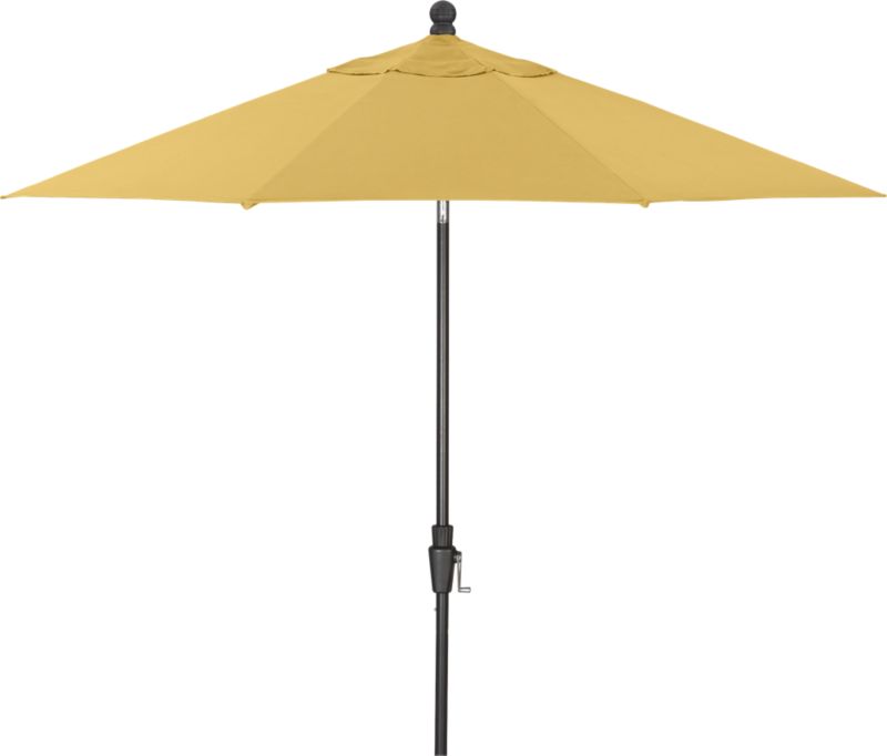 9' Round Daffodil Tilt Umbrella. (1.5"dia. black pole);
