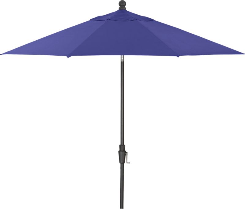 9' Round Sunbrella® Marine Umbrella with Black Frame