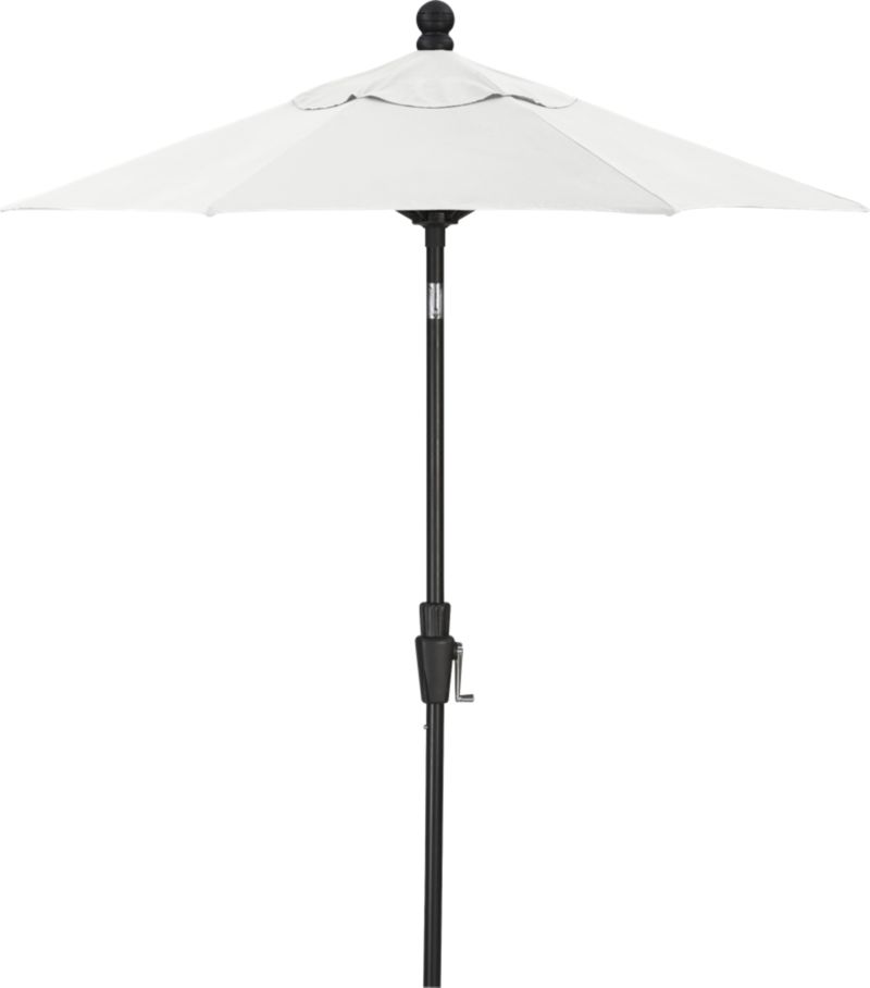 6' Round Eggshell Tilt High Dining Umbrella. (1.5"dia. black pole);