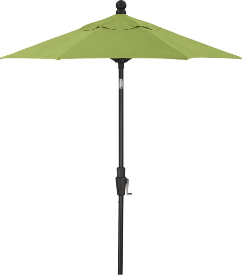 6' Round Sunbrella® Kiwi High Dining Umbrella with Black Frame