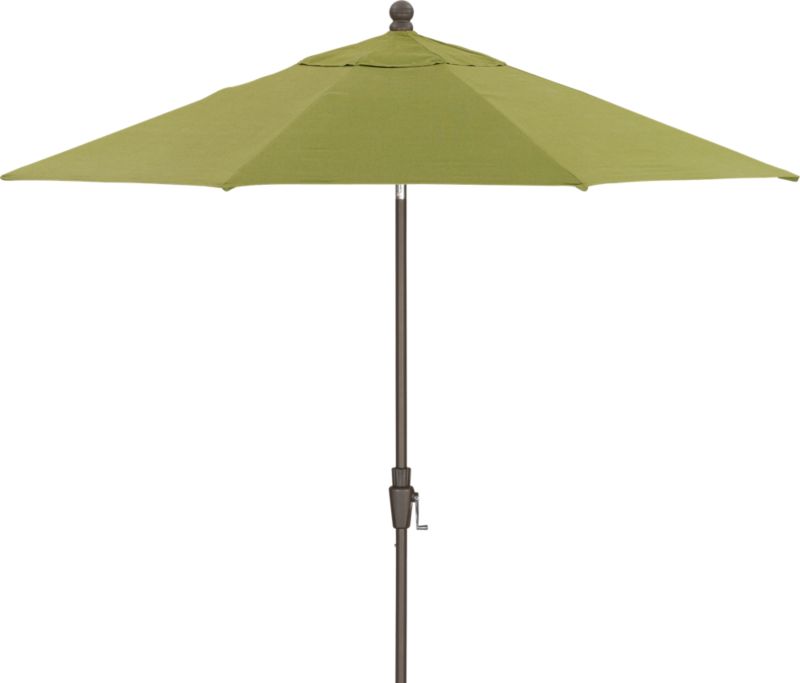 9' Round Sunbrella® Fern Umbrella with Bronze Frame
