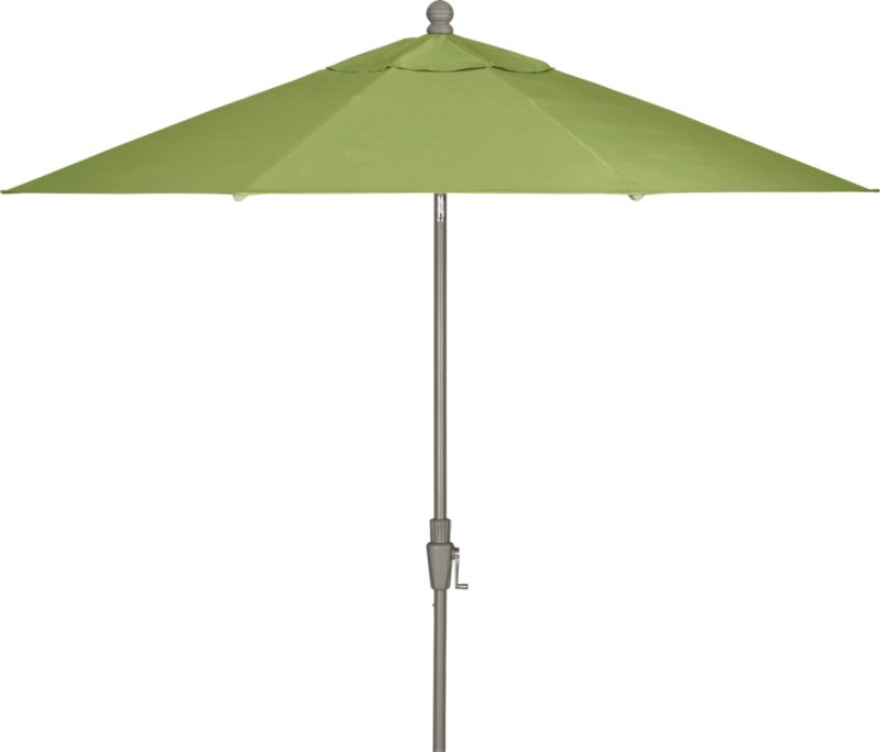 9' Round Sunbrella® Kiwi Umbrella with Charcoal Frame