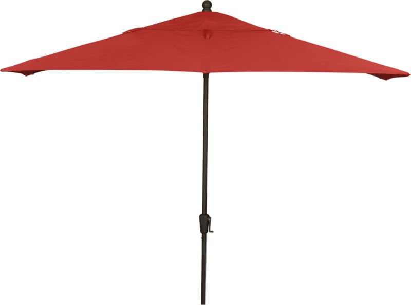 Rectangular Sunbrella® Caliente Umbrella with Bronze Frame