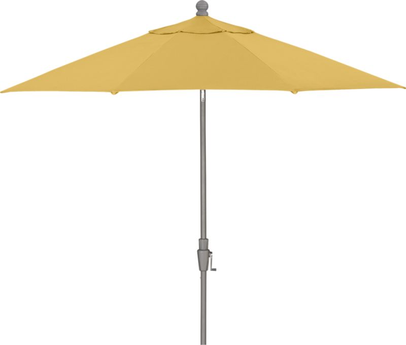 9' Round Daffodil Tilt Umbrella. (1.5"dia. silver pole);