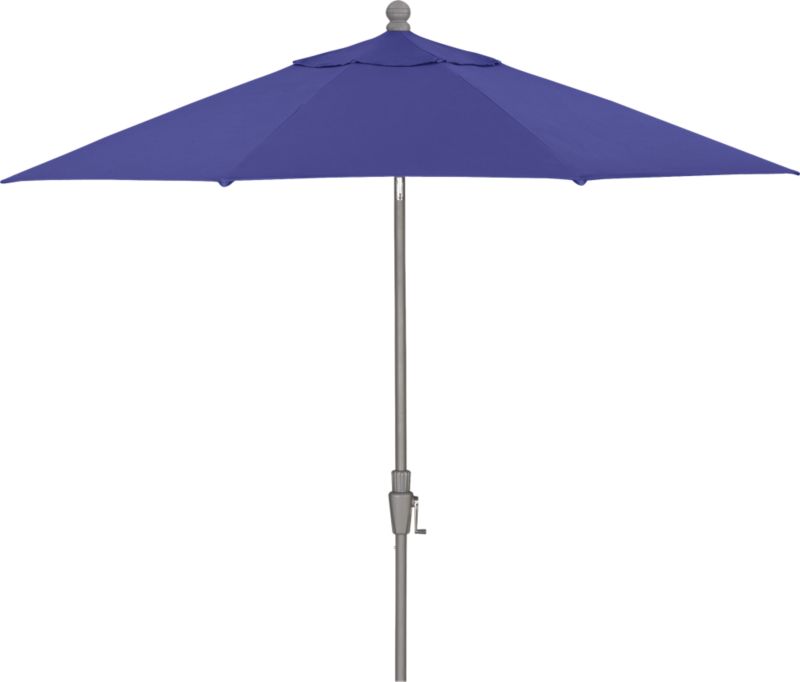 9' Round Sunbrella® Marine Umbrella with Silver Frame