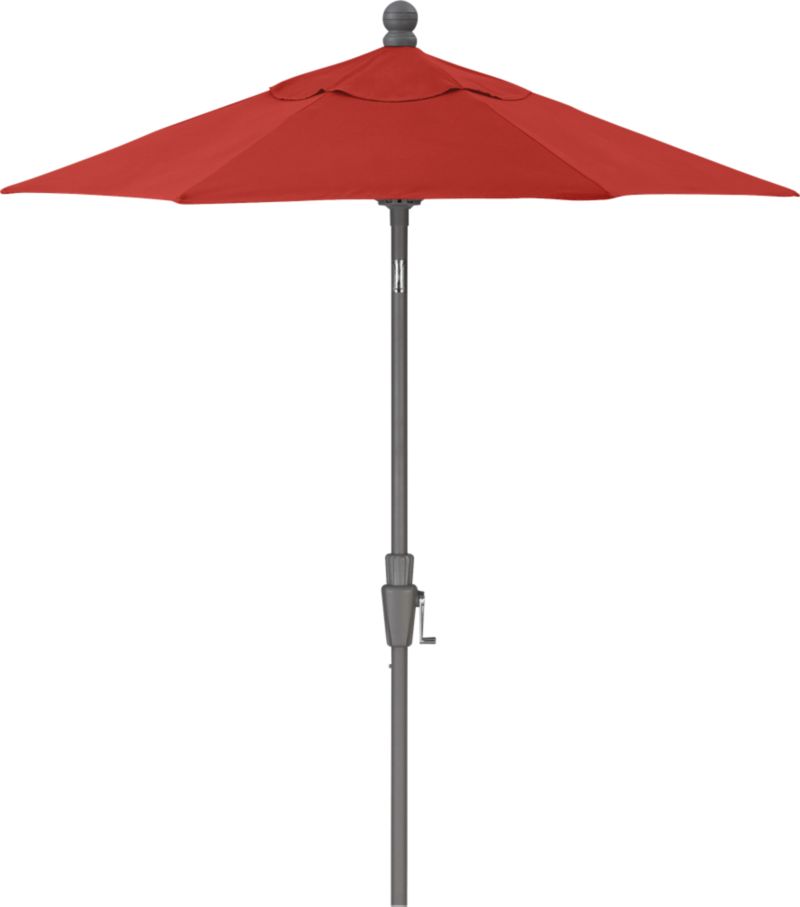 6' Round Sunbrella® Caliente High Dining Umbrella with Silver Frame