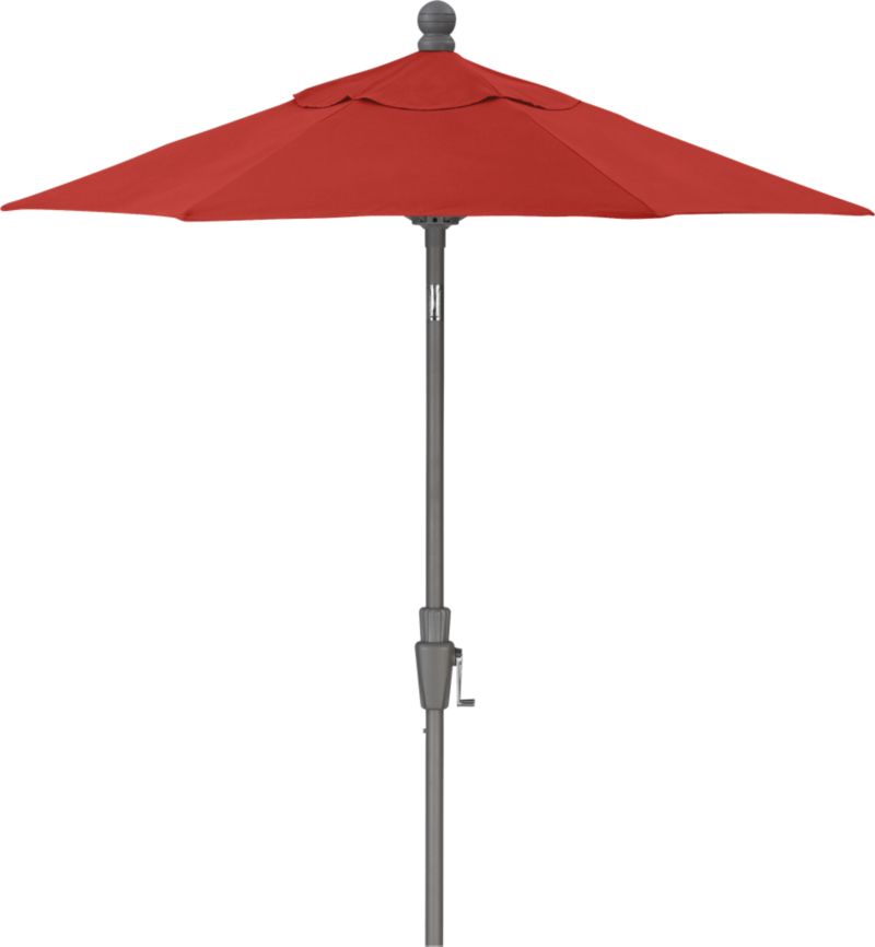 6' Round Sunbrella® Caliente Umbrella with Silver Frame