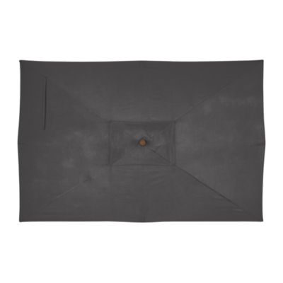 Rectangular Sunbrella® Charcoal Umbrella Cover