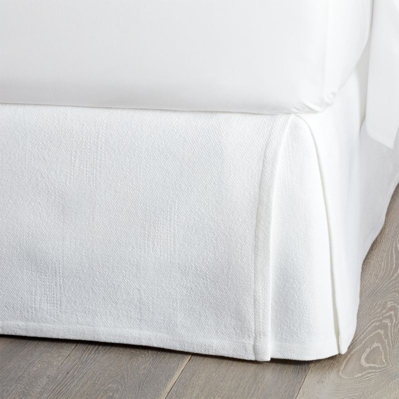 Matelasse Queen Bed Skirt Crate and Barrel
