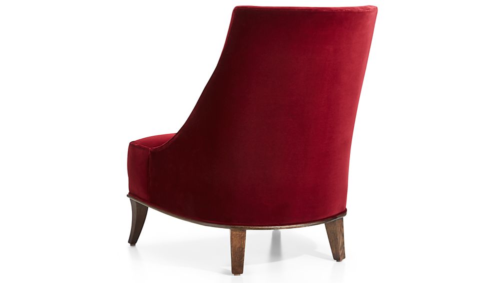 Matisse Velvet Slipper Chair Crate and Barrel