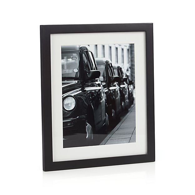 Matte Black 8x10 Picture Frame Crate and Barrel