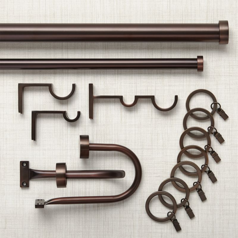 Matte Bronze Curtain Hardware Crate and Barrel