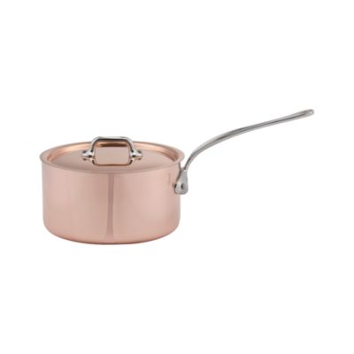 Mauviel MHeritage Copper 2.7 qt. Saucepan with Lid