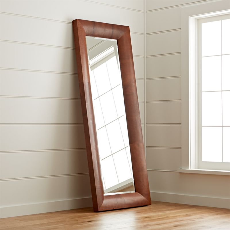 Maxx Chocolate Floor Mirror Crate and Barrel