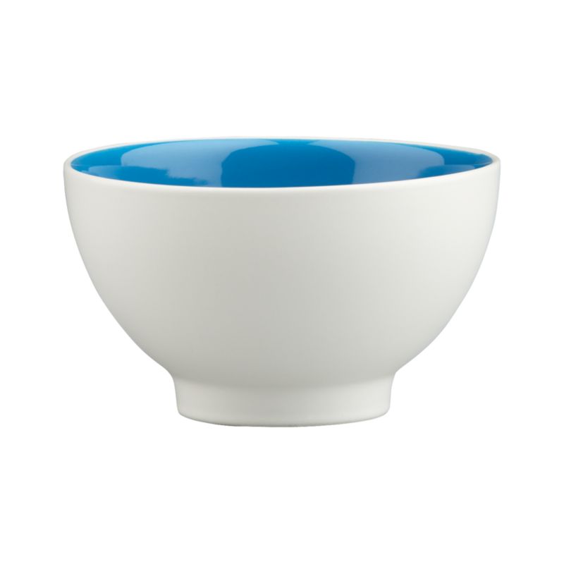 Max Pool Blue Bowl. 5.75"dia.x3.5"H