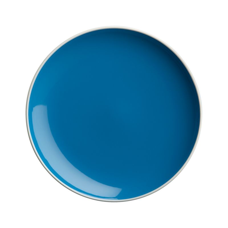 Max Pool Blue Salad Plate. 8.5" dia.