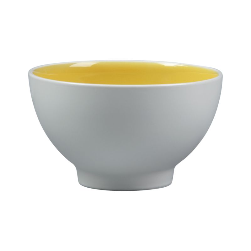 Max Yellow Bowl. 5.75"dia.x3.5"H