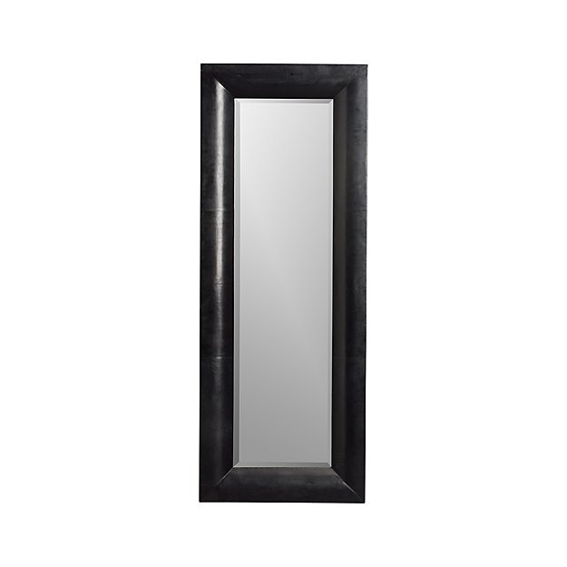 Maxx Black Floor Mirror Crate and Barrel