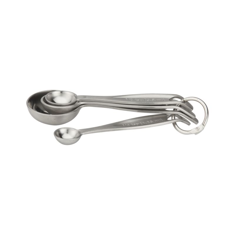 Set of 4 Stainless Steel Measuring Spoons