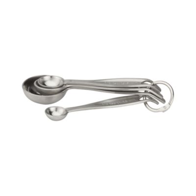 Set of 4 Stainless Steel Measuring Spoons