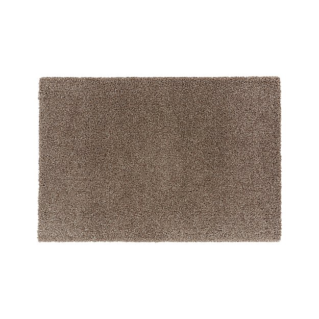 Memphis 4x6 Flint Grey Shag Rug Crate and Barrel