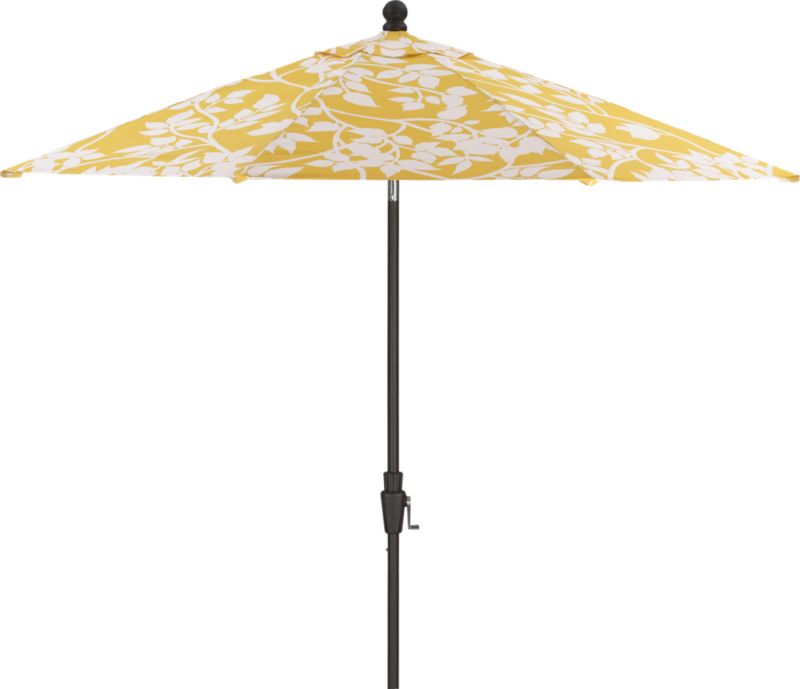 9' Round Marimekko Madison Umbrella with Bronze Frame