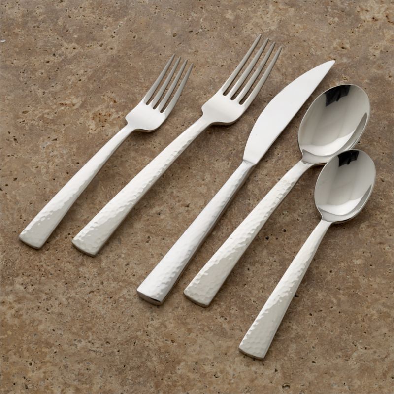 Mesa 20Piece Flatware Set Crate and Barrel