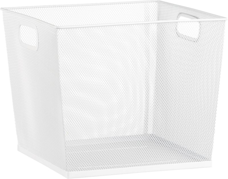 White Mesh Bin