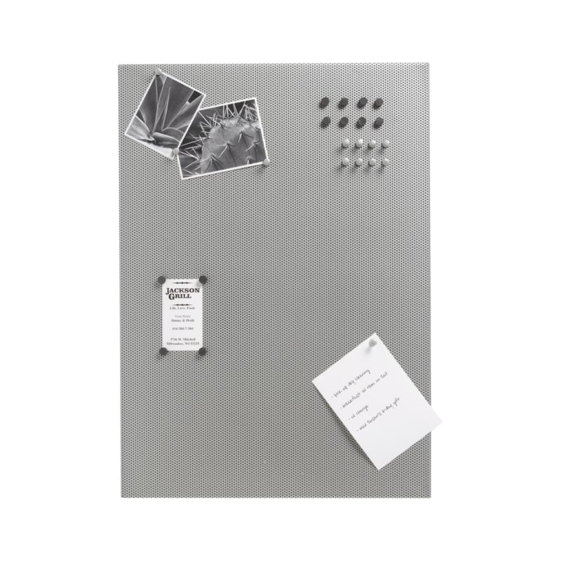 Mesh Silver Bulletin Board