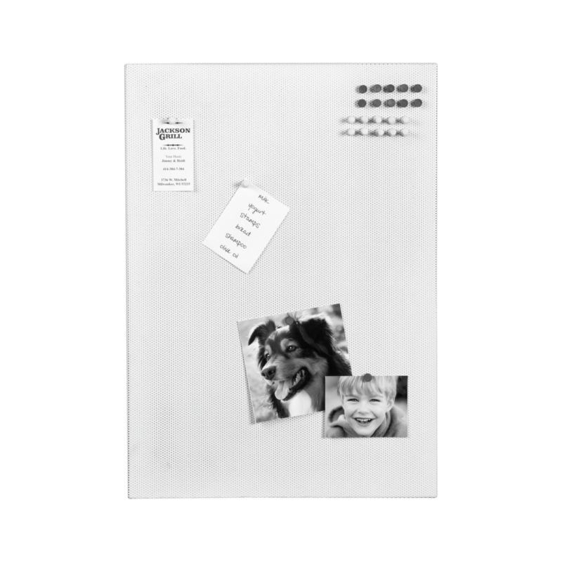 Mesh White Bulletin Board