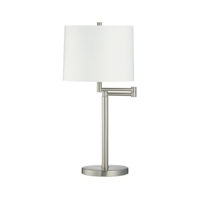 Metro II Brushed Nickel Swing Arm Table Lamp