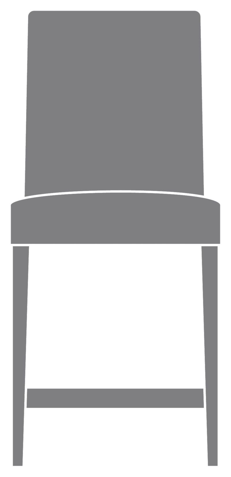 Barstool. 24"H seat;