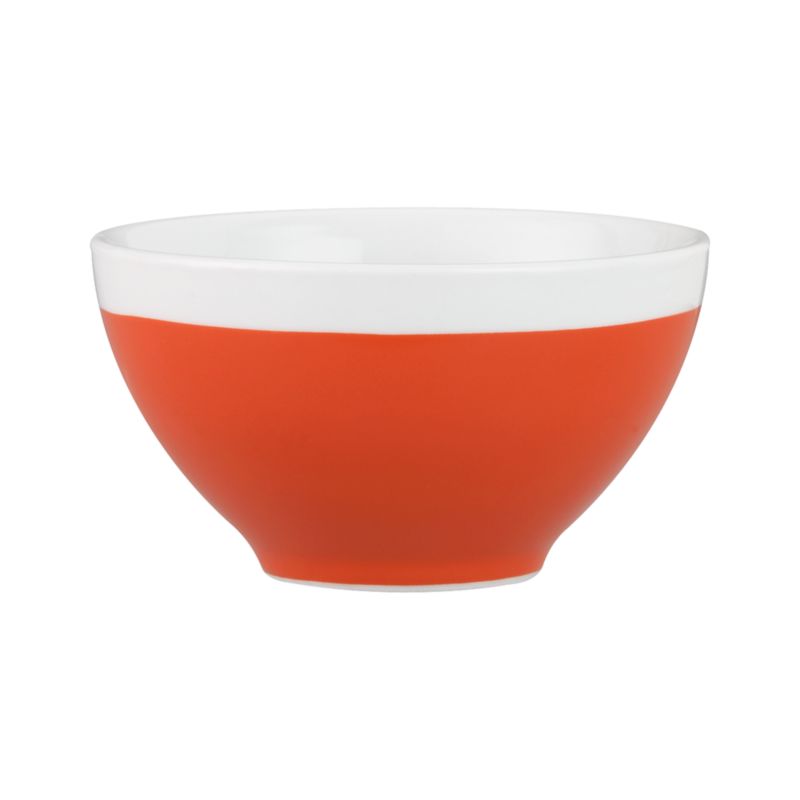 Orange Mini Bowl. 4"dia.x2.25"H