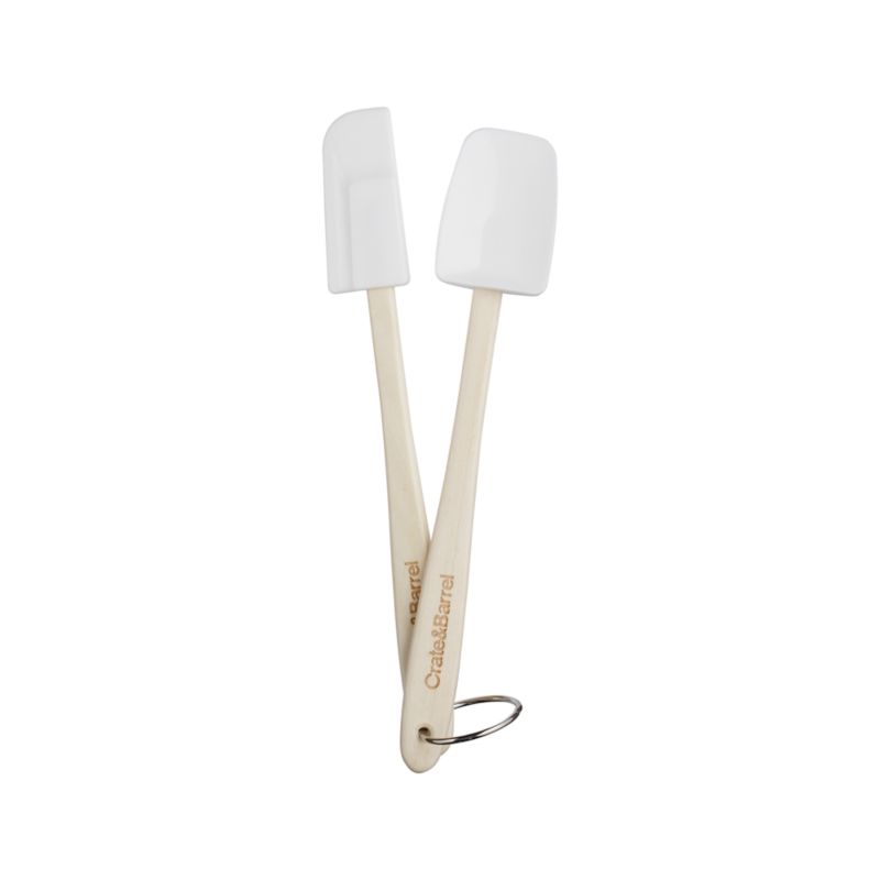 2-Piece Mini Silicone Spatula-Spoon Set