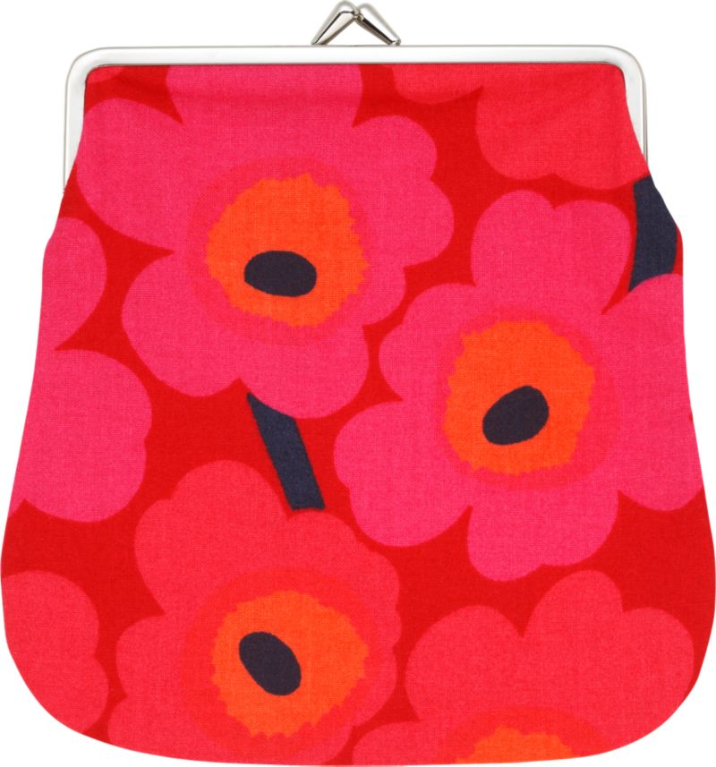 Marimekko Mini Unikko Keskikokoinen Kukkaro Red Coin Purse