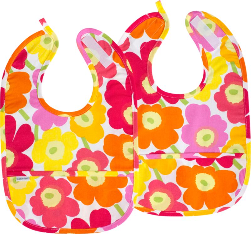 Set of 2 Marimekko Mini Unikot Bibs