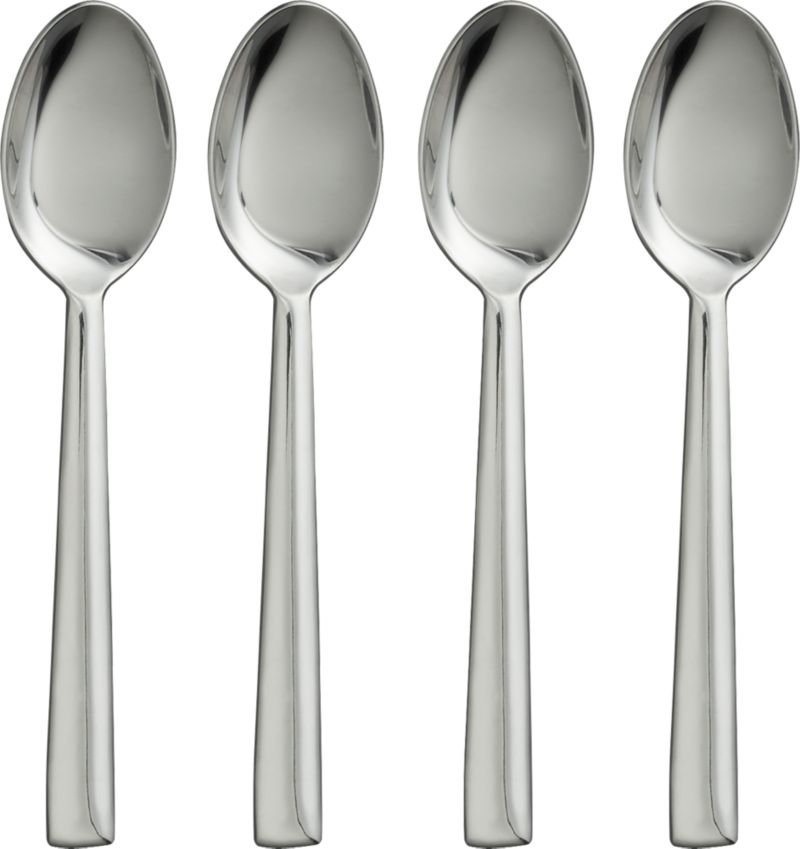 Set of four teaspoons. 6"
