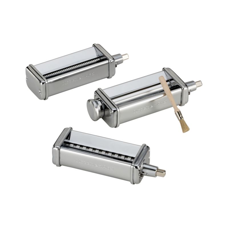 Set of Three KitchenAid® Mixer Pasta Roller-Cutter Attachments. 9.75"Wx4"Dx10"H