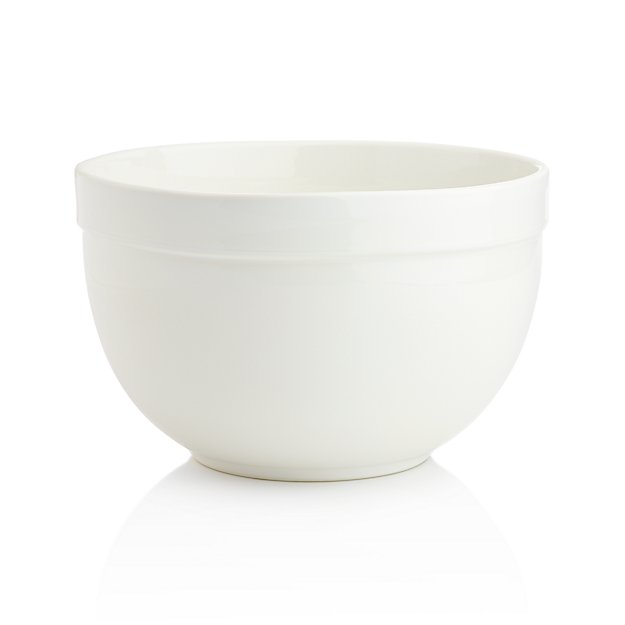 Large White Mixing Bowl Crate and Barrel
