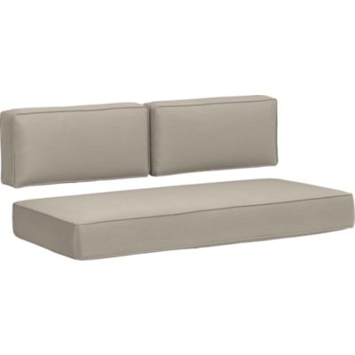Sunbrella® Stone Modular Loveseat Cushions