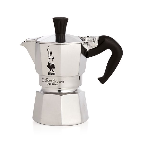 Moka Aluminum 1Cup Espresso Maker in Espresso Makers Crate and Barrel